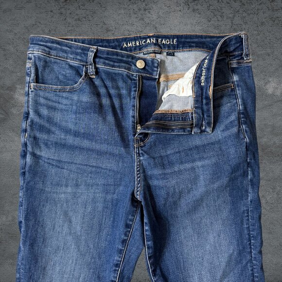 American Eagle High Rise Jegging Jeans Next Level Stretch Size 16 Regular - Picture 5 of 11